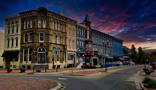 Newark, Ohio street corner.